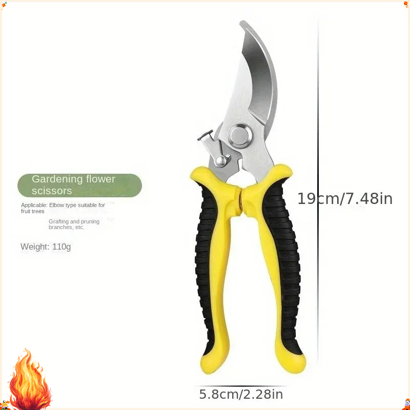 Gardening Tools Sharp - Gunting Pemangkas Taman Profesional Anti-Selip, Gunting