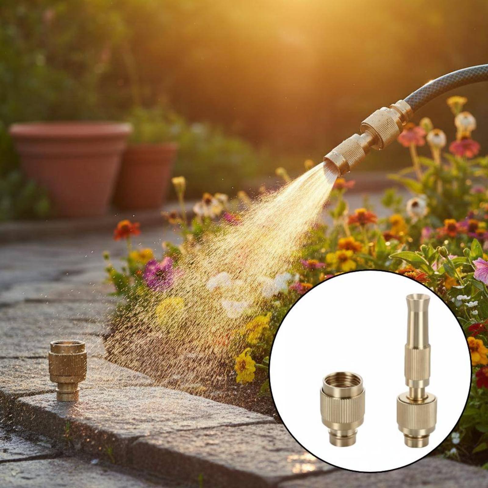Gardening Tools And Equipment - Konektor Universal Air Kuningan, Alat Penyemprot