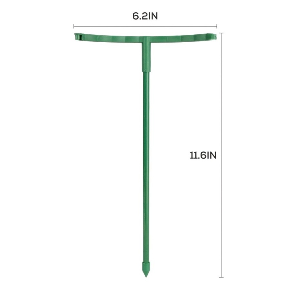 Plant Support Stake - 24 buah Penyangga Tanaman Hijau yang
