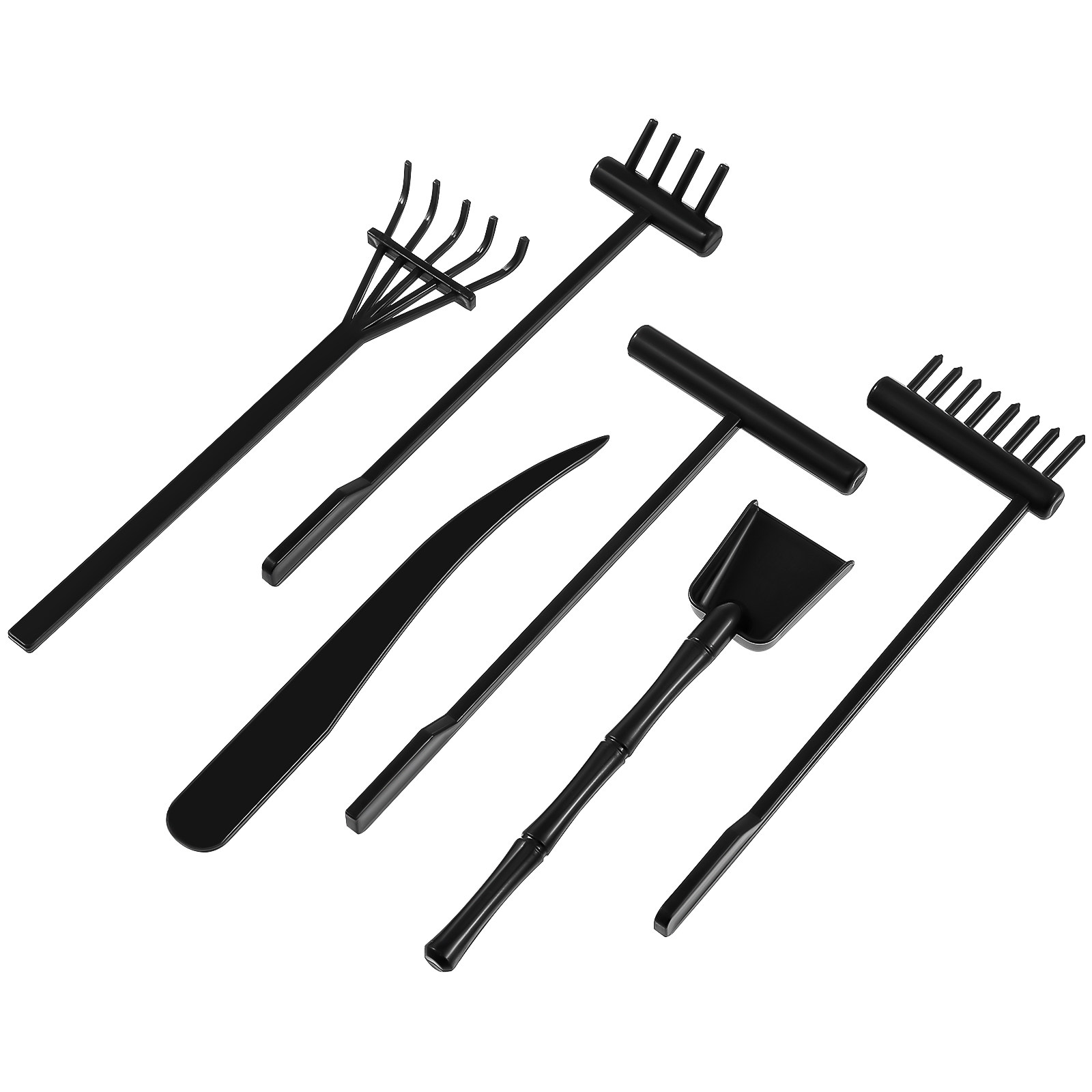 6Pcs Set Garpu Taman Zen Mini  - Gardening Tools Rake ulasan dan harga