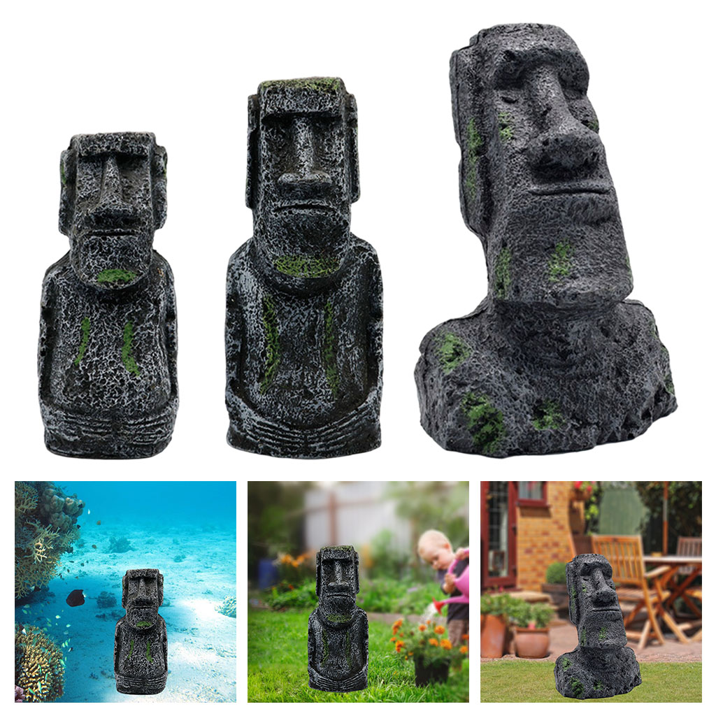 Akuarium Moai Patung kepala Pu - Aquaponics Fish Tank ulasan dan harga