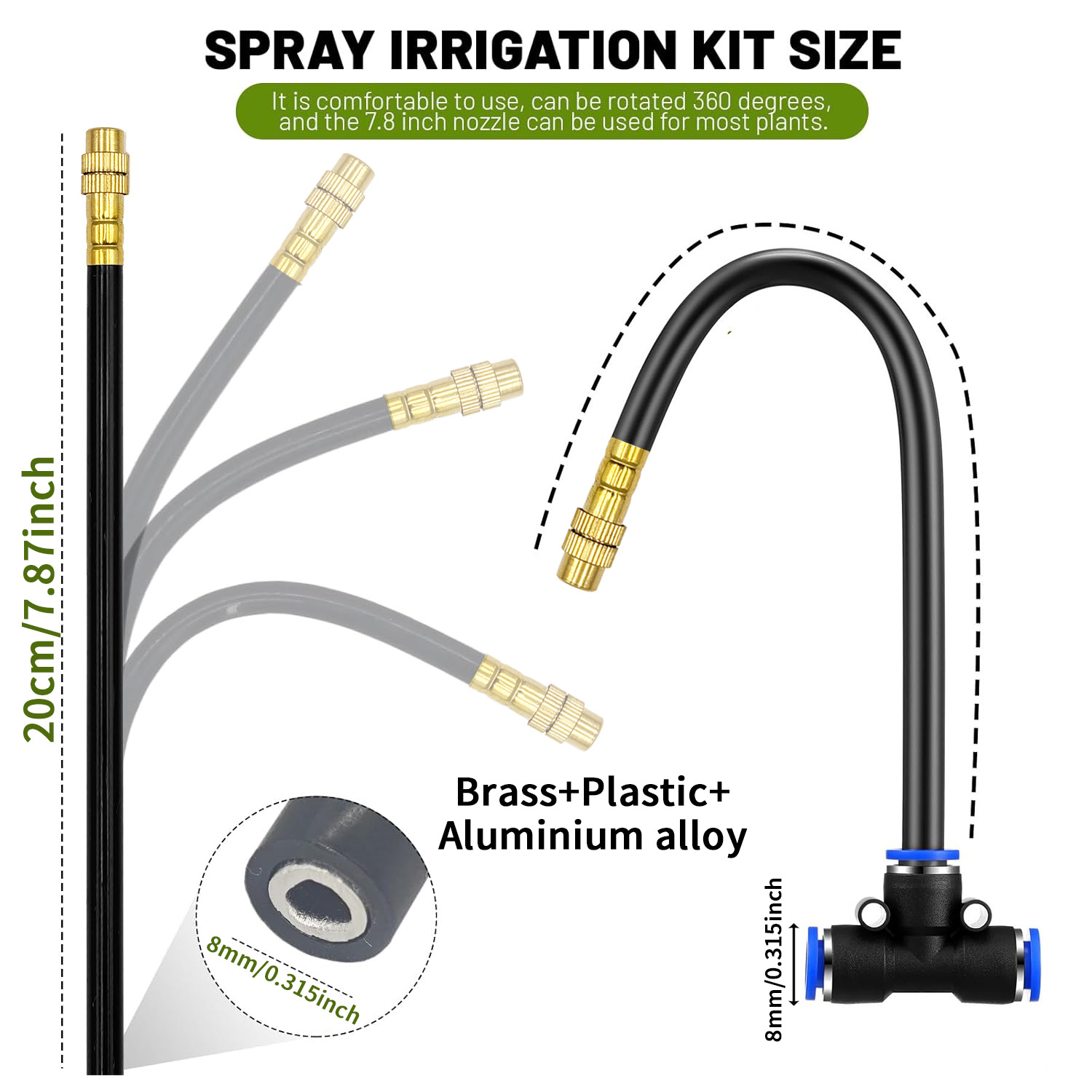 Kit Penyemprot Selang PE 5/8mm - Root Watering Spike ulasan dan harga