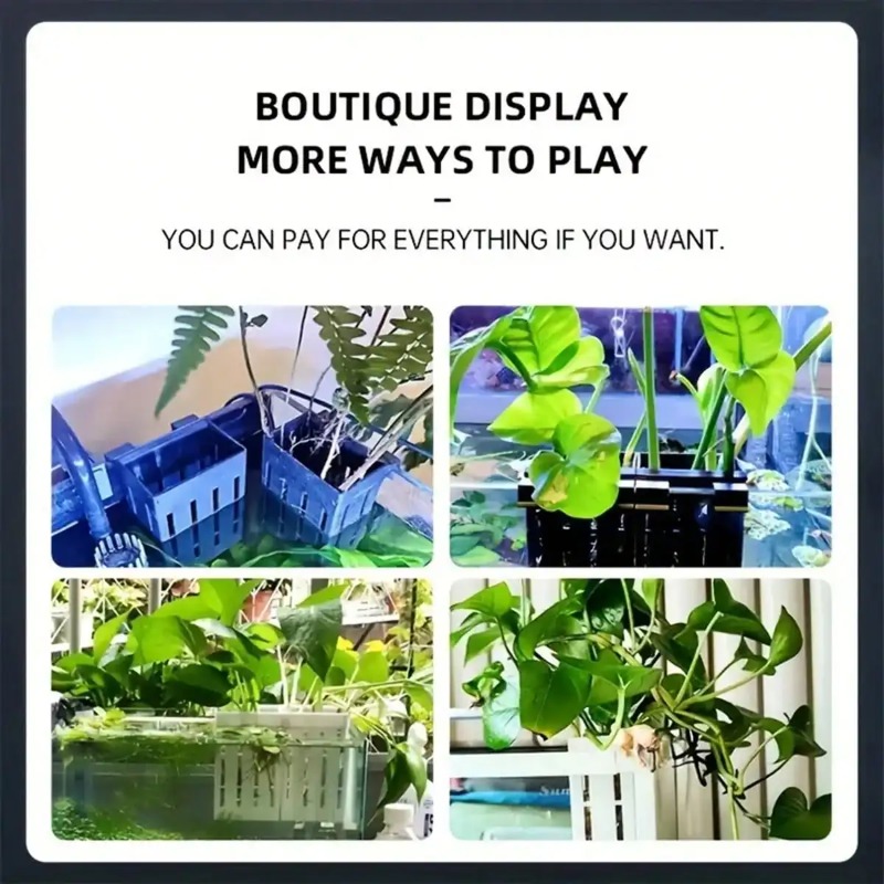 Keranjang Plastik Hitam Penyan - Aquaponics Fish Tank ulasan dan harga