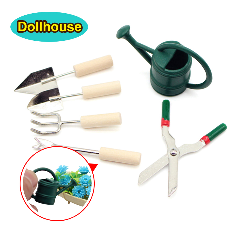 1/12 Set Alat Berkebun Miniatu - Gardening Tools And Equipment ulasan dan harga