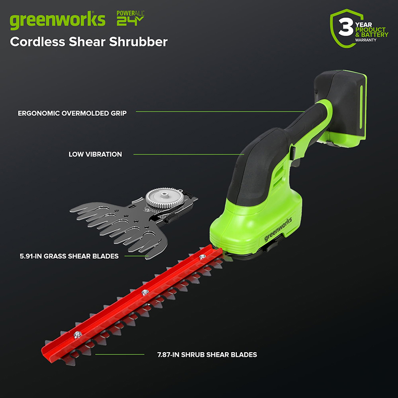 Greenworks 24V 2-in-1 Gunting  - Gardening Tools Edger ulasan dan harga