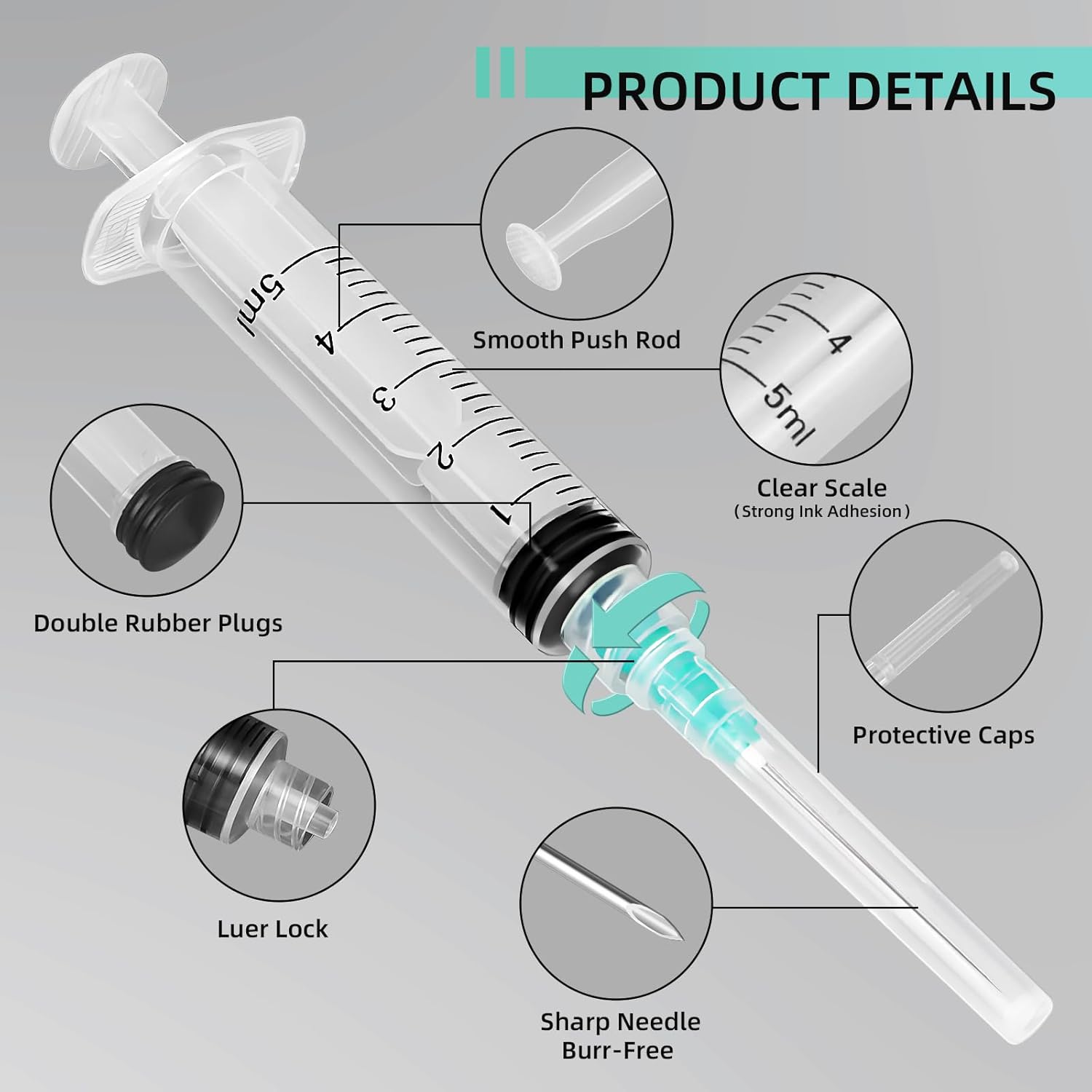 Suntik Luer Lock 5ml, Cocok un - Aquaponics Fish Tank ulasan dan harga